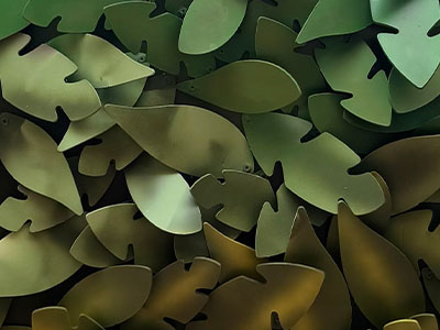 Jardines verticales descontaminantes hechos de aluminio